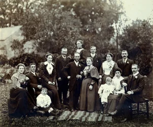 Grupo de boda, Trowbridge, Wiltshire, Inglaterra, c.1900